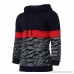 AMOFINY Men's Tops Camouflage Button Pullover Long Sleeve Hooded Sweatshirt Blouse Dark Blue B07P9Y275S